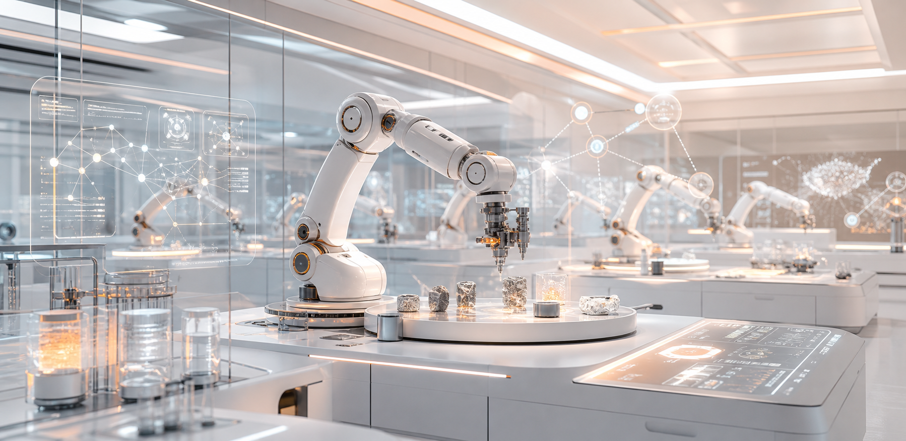 AI agents coordinating robotic materials workcells in an autonomous laboratory